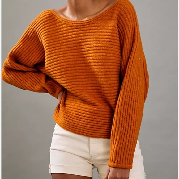 Anthropologie Off-The-Shoulder Sweater - Picture 5 of 5